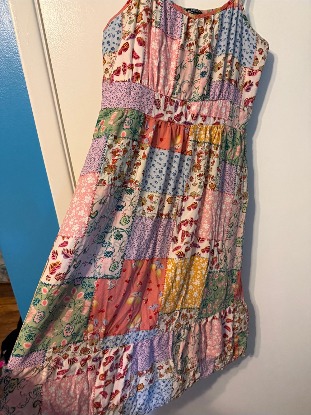 Woman’s 14-16 Bloomchic Patchwork Floral Sundress - Multicolor - Picture 3 of 8